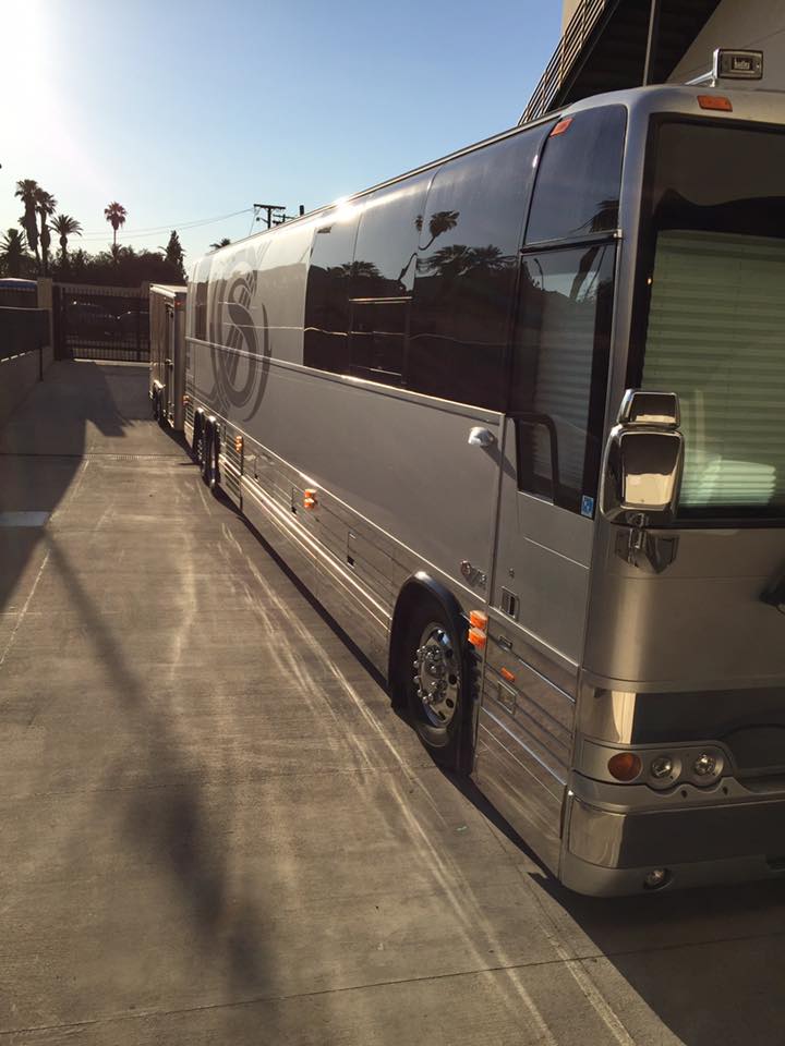 Tour bus in San Diego