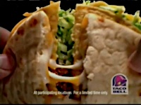 Screenshot from Taco Bell US TV ad